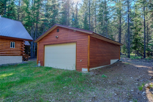 29 Northshore Dr, Troy, MT 59935 - detached garage featuring a wooded view