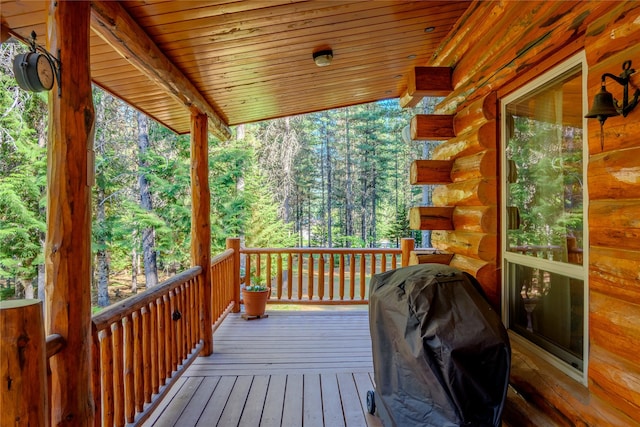 29 Northshore Dr, Troy, MT 59935 - wooden deck with area for grilling