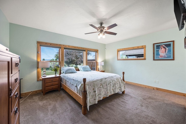 1399 Mackinaw Loop, Somers, MT 59932 - carpeted bedroom featuring baseboards and ceiling fan