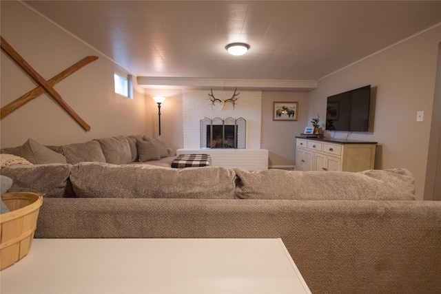 1511 E Broadway St, Helena, MT 59601 - living room with a fireplace