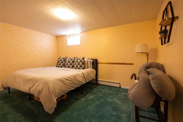 1511 E Broadway St, Helena, MT 59601 - carpeted bedroom with a baseboard heating unit