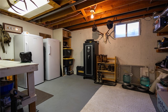 1511 E Broadway St, Helena, MT 59601 - basement with freestanding refrigerator and refrigerator