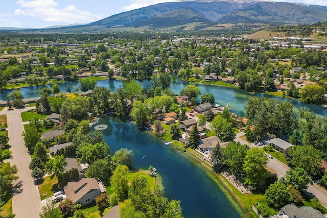 238 Red Fox Rd, Lolo, MT 59847 - aerial view of residential area featuring a water and mountain view