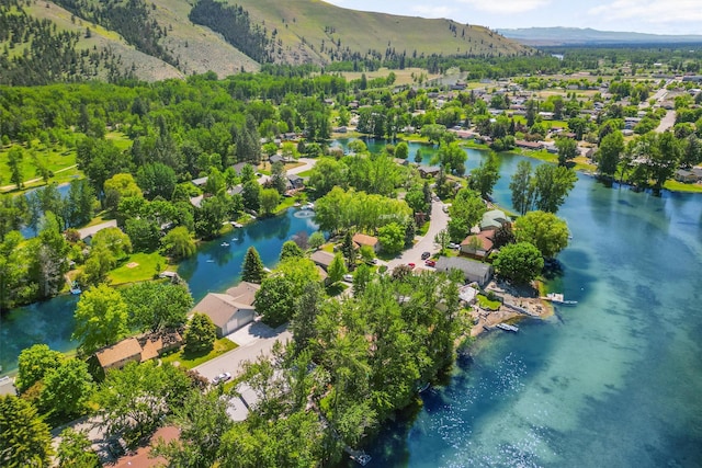 238 Red Fox Rd, Lolo, MT 59847 - aerial perspective of suburban area featuring a water and mountain view