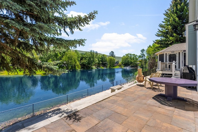 238 Red Fox Rd, Lolo, MT 59847 - view of swimming pool with a water view and a patio