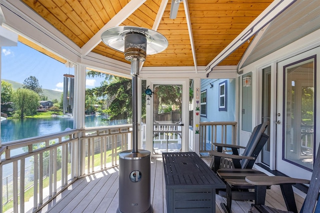 238 Red Fox Rd, Lolo, MT 59847 - deck with a water view