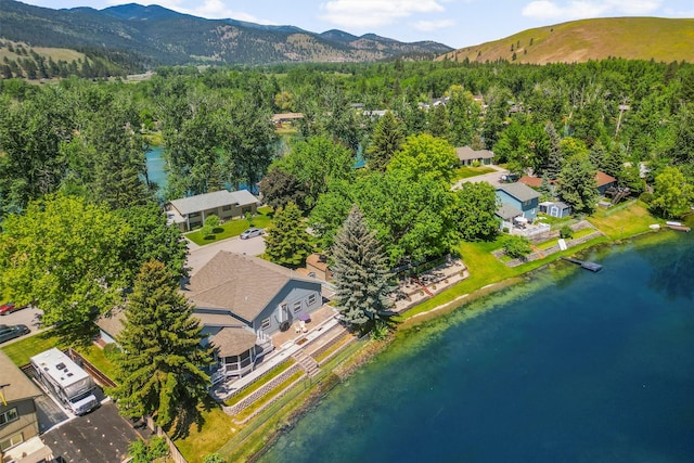 238 Red Fox Rd, Lolo, MT 59847 - bird's eye view of a water and mountain view