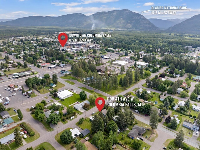 1108 4th Ave W, Columbia Falls, MT 59912 - view of property location featuring mountains