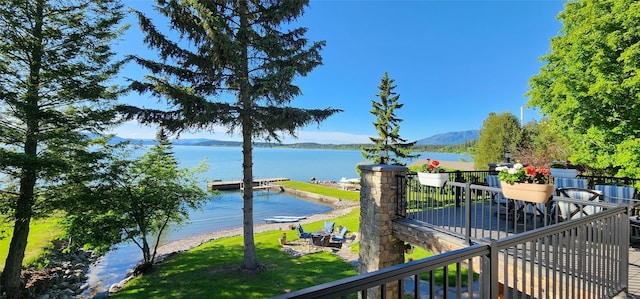 34777 Compass Ln, Polson, MT 59860 - water view with mountains