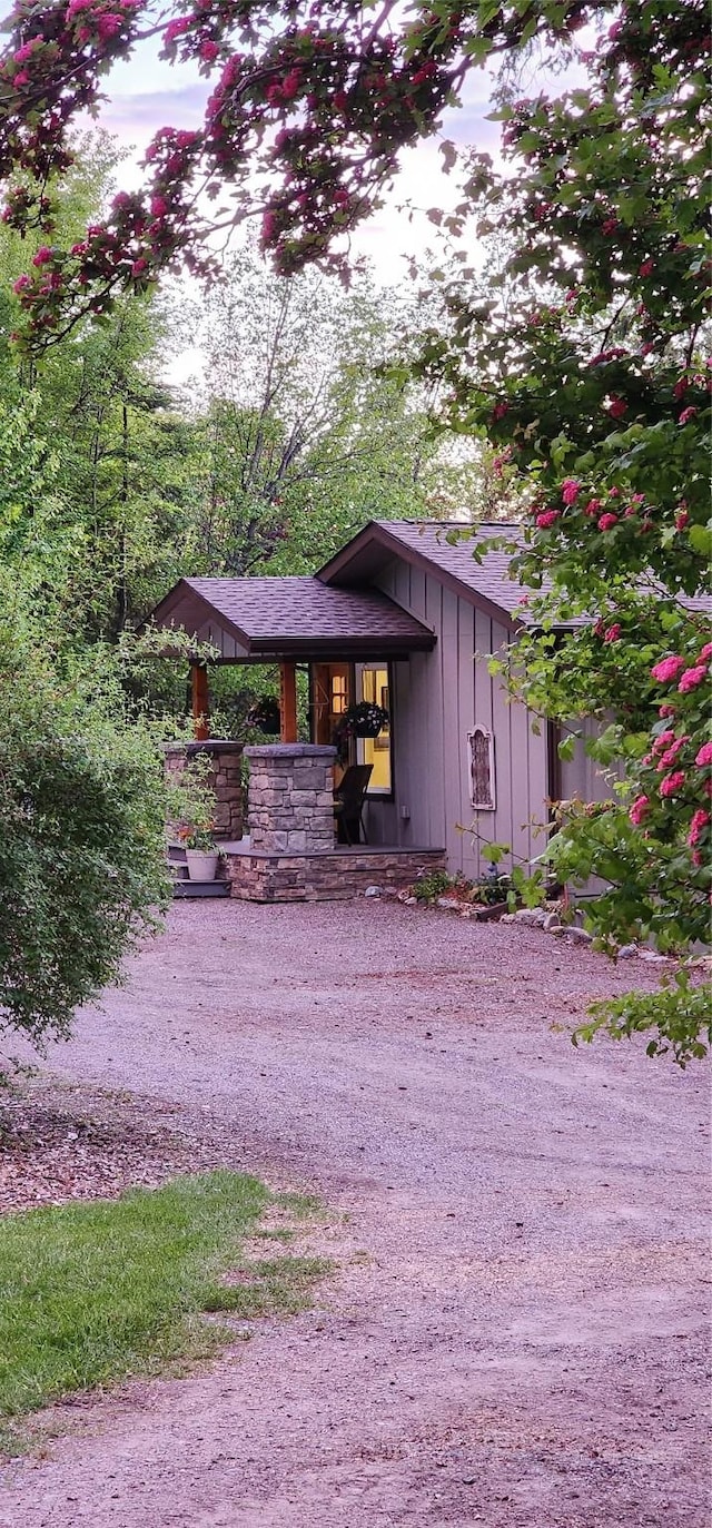 34777 Compass Ln, Polson, MT 59860 - view of outdoor structure featuring gravel driveway