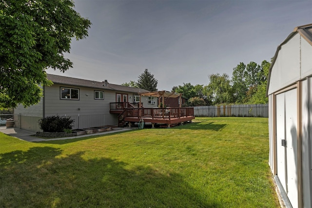 239 Essex St, Lolo, MT 59847 - view of yard with a wooden deck