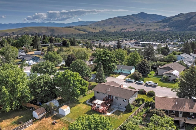 239 Essex St, Lolo, MT 59847 - aerial view of residential area featuring a mountain backdrop