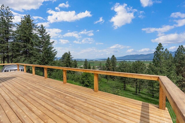 35280 Bennington Ln, Polson, MT 59860 - deck with a mountain view