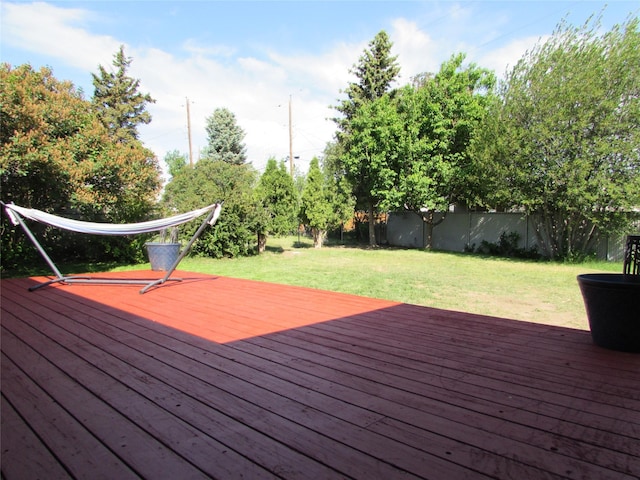 706 49th St S, Great Falls, MT 59405 - view of wooden deck