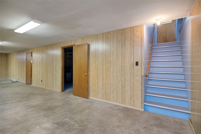 319 W Gail St, East Helena, MT 59635 - finished basement with stairs and wood walls