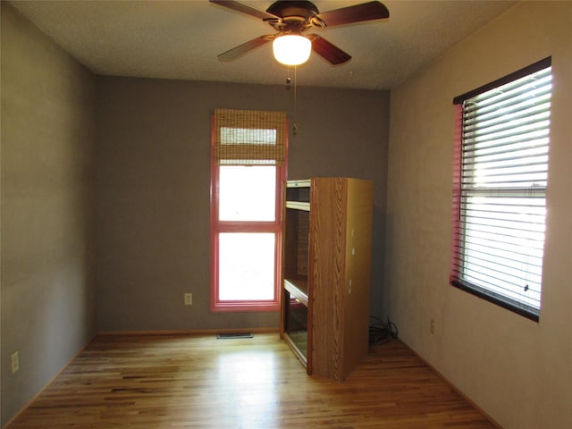 2323 3rd Ave S, Great Falls, MT 59405 - spare room with light wood-type flooring, plenty of natural light, and ceiling fan