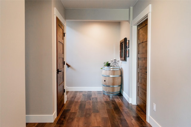 8138 Ranch Club Rd, Missoula, MT 59808 - hall featuring wood-type flooring and baseboards