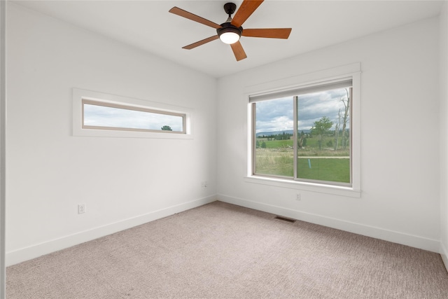 993 Lecoure Ln, Stevensville, MT 59870 - carpeted spare room with plenty of natural light, a ceiling fan, and baseboards