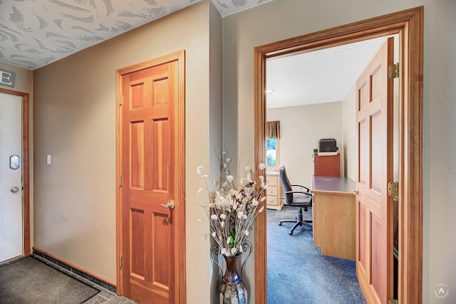 3380 Moulton Reservoir Rd, Butte, MT 59701 - foyer with carpet flooring and baseboards