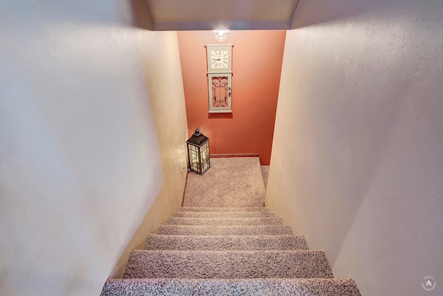 3380 Moulton Reservoir Rd, Butte, MT 59701 - staircase with carpet flooring