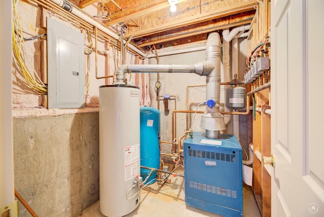 3380 Moulton Reservoir Rd, Butte, MT 59701 - utilities featuring electric panel, water heater, and a heating unit
