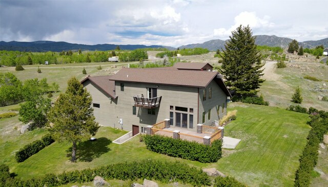 3380 Moulton Reservoir Rd, Butte, MT 59701 - view from above of property with a mountain backdrop