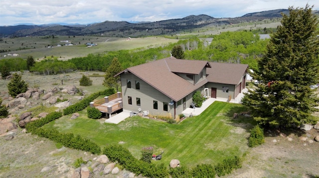 3380 Moulton Reservoir Rd, Butte, MT 59701 - view from above of property with a mountain backdrop