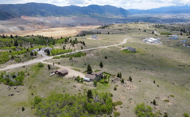3380 Moulton Reservoir Rd, Butte, MT 59701 - overview of rural landscape with a mountainous background