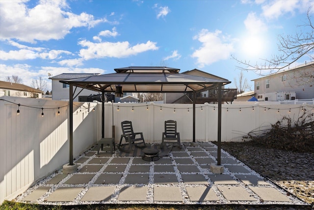 119 Barron Way, Kalispell, MT 59901 - fenced backyard with a gazebo and a patio area