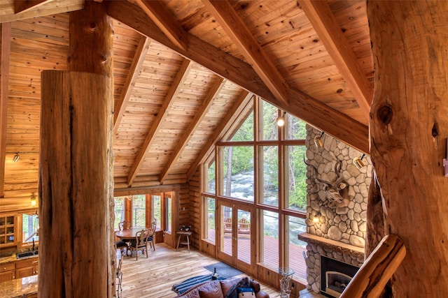 1062 Bear Creek Trl, Victor, MT 59875 - unfurnished sunroom with french doors