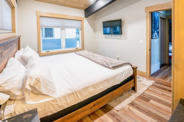 1331 Nelson Lane Cabins H & I, Whitefish, MT 59937 - bedroom featuring wood finished floors and baseboards