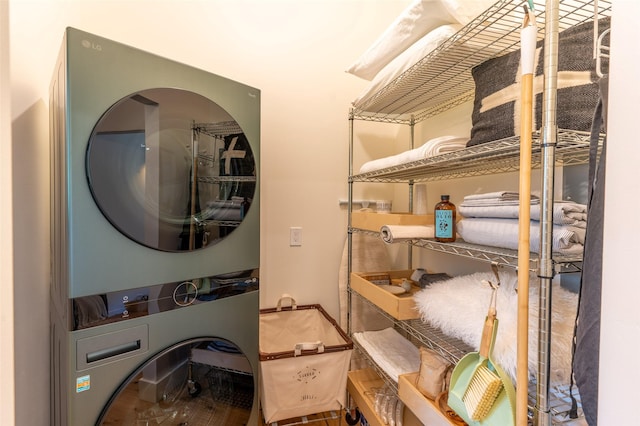 135 Gamma Rd, Hungry Horse, MT 59919 - washroom with estacked washer and dryer