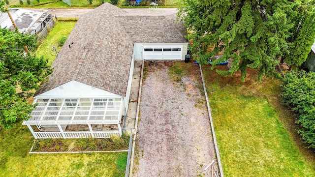 1203 1st St E, Polson, MT 59860 - view from above of property