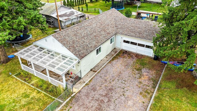 1203 1st St E, Polson, MT 59860 - aerial view of property and surrounding area