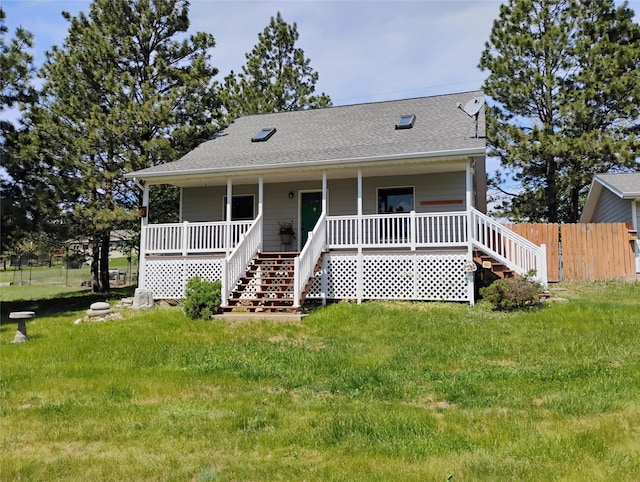 5 Pronghorn Dr, Clancy, MT 59634 - view of front of property with a porch, stairway, and roof with shingles