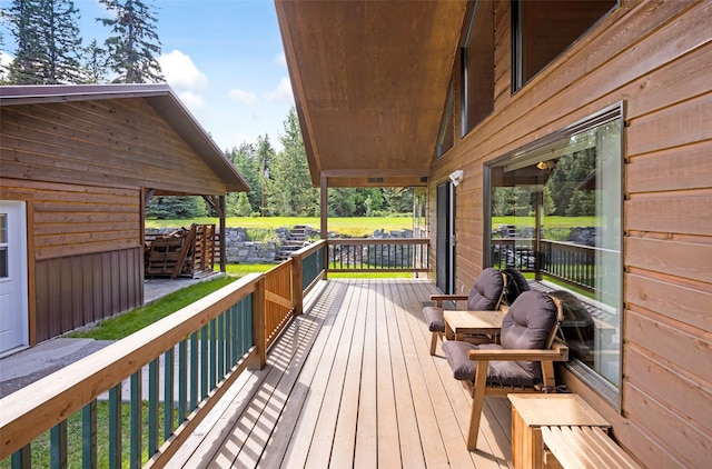 1065 Evergreen Dr, Seeley Lake, MT 59868 - view of deck