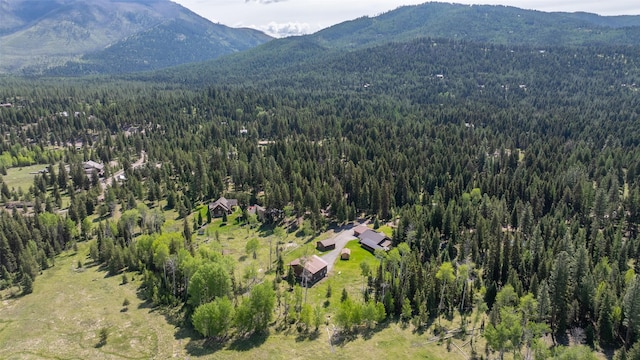 1065 Evergreen Dr, Seeley Lake, MT 59868 - aerial view of a forest and a mountainous background
