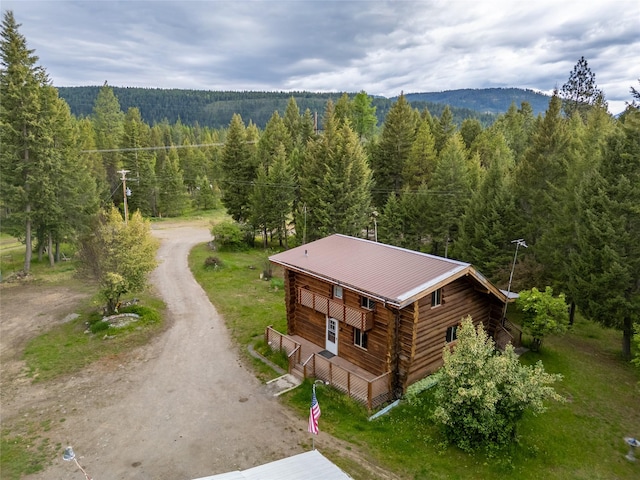 137 Amber Rd, Troy, MT 59935 - view of subject property with a heavily wooded area