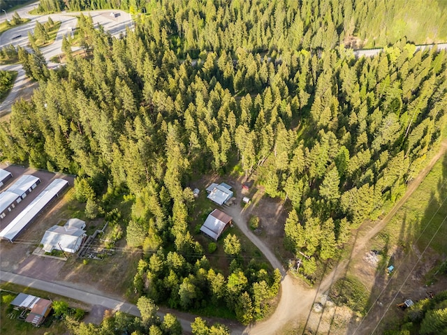 137 Amber Rd, Troy, MT 59935 - drone / aerial view of a heavily wooded area