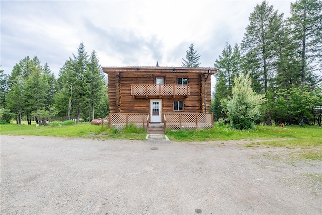 137 Amber Rd, Troy, MT 59935 - view of front of home featuring log exterior