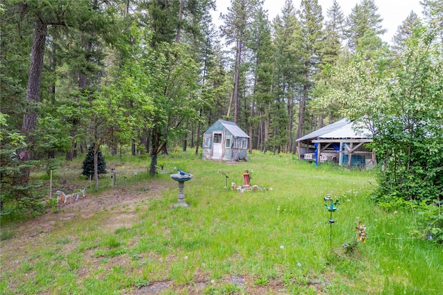 137 Amber Rd, Troy, MT 59935 - view of yard with an outbuilding