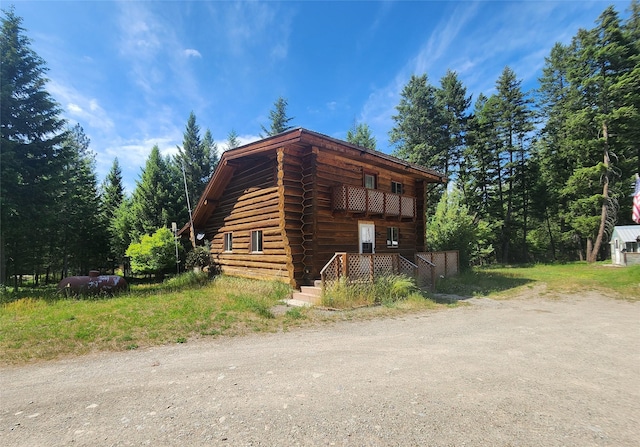 137 Amber Rd, Troy, MT 59935 - view of home's exterior featuring log exterior
