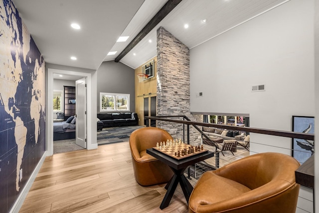 309 Fairway Dr, Whitefish, MT 59937 - living area with light wood finished floors and recessed lighting
