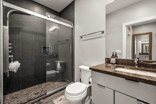 309 Fairway Dr, Whitefish, MT 59937 - full bath with vanity and a shower stall