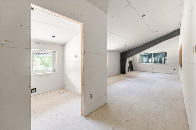189 Blue Creek Rd, Heron, MT 59844 - unfurnished room featuring lofted ceiling