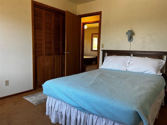 1114 Creek Crossing Rd, Missoula, MT 59802 - bedroom with carpet flooring, a closet, and baseboards