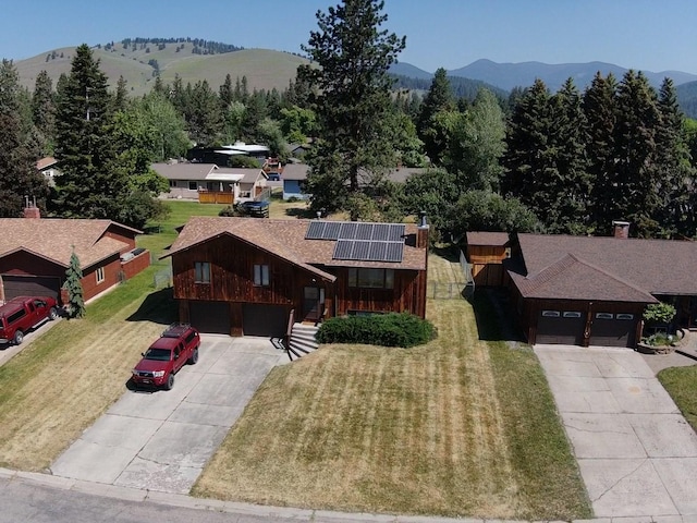 1114 Creek Crossing Rd, Missoula, MT 59802 - view from above of property featuring mountains