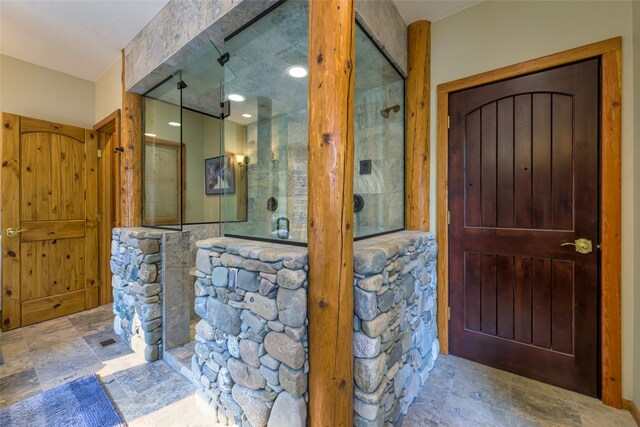 6900 Nez Perce Rd, Darby, MT 59829 - foyer entrance featuring stone finish floors