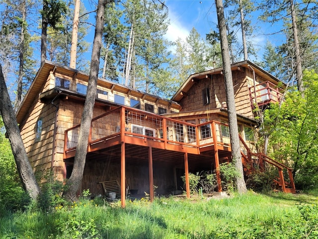 9230 Mt Highway 35, Bigfork, MT 59911 - rear view of property with a deck