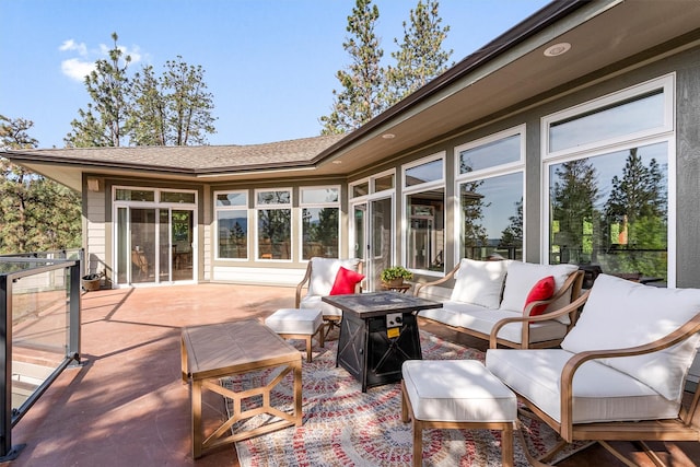 5959 Hayes Creek Rd, Missoula, MT 59804 - view of patio / terrace with outdoor lounge area